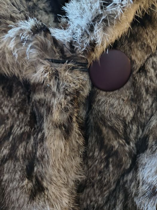 Дамско палто от естествен косъм