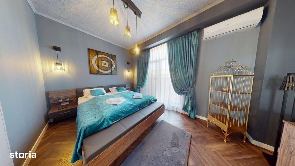 Penthouse superb cu 3 camere + terasa de 120 mp, mobilat lux