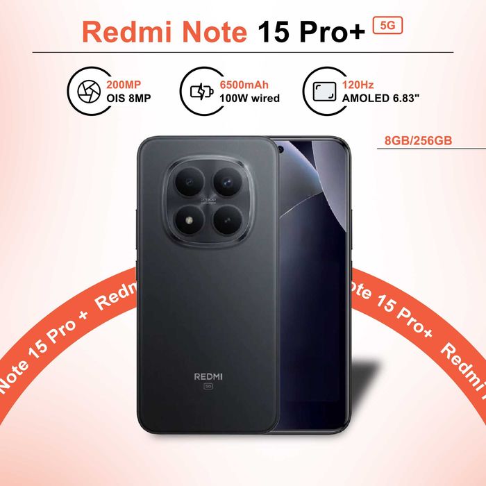 Redmi Note 15 Pro + 5G 1 Yil Rasmiy Kafolati Bilan