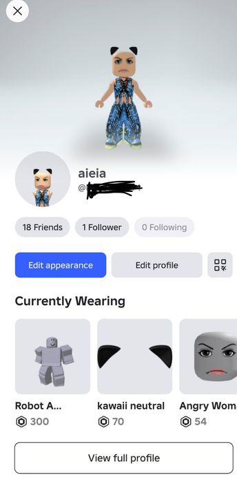 Аккаунт в Roblox