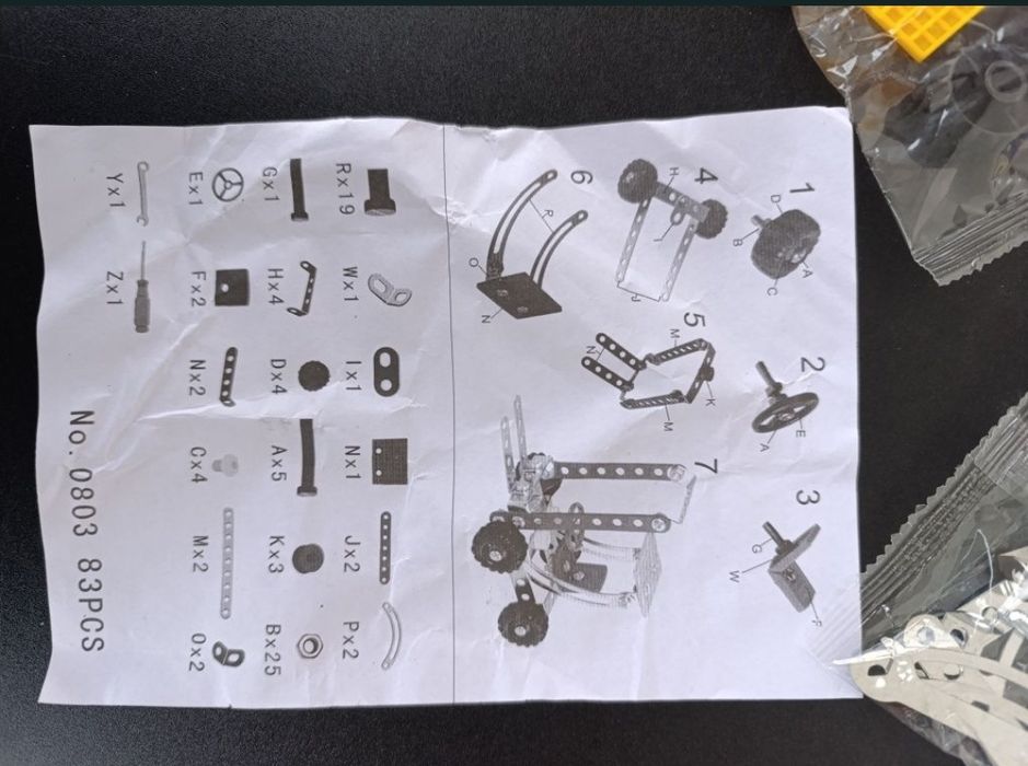 joc constructii metalice motostivuitor cadou copii fete baieti