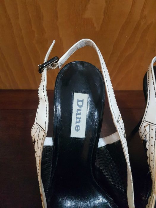 Дамски официални обувки .DUNE.    Karol - Lace. Peeptoe Slingback.