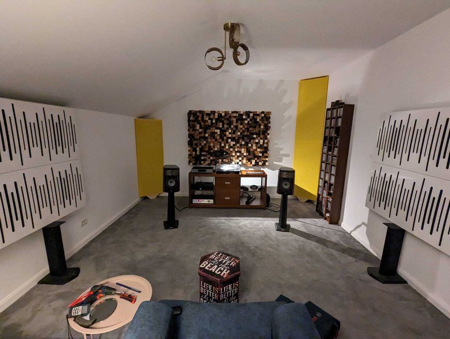 Panou acustic | Skyline Diffuser | PRD din lemn masiv 600x600 mm