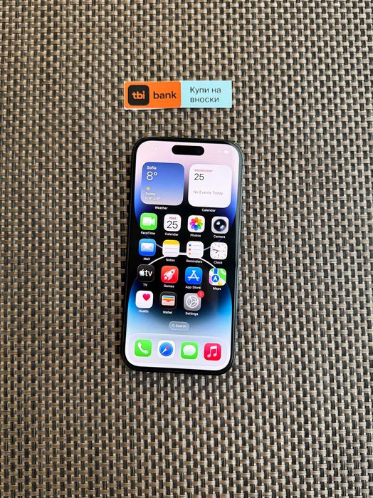 100% Батерия! iPhone 14 Pro Лизинг от 15€/мес Space Black 128GB черен