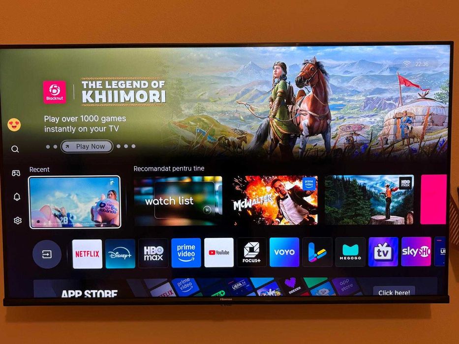 Televizor Hisense 43E7Q, 43 inch, 4K UHD QLED, Smart TV