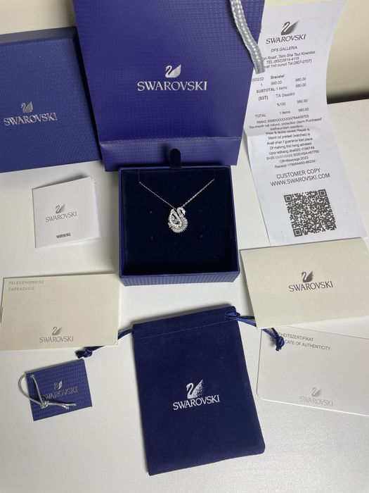 Колие Сваровски Swarovski лебед