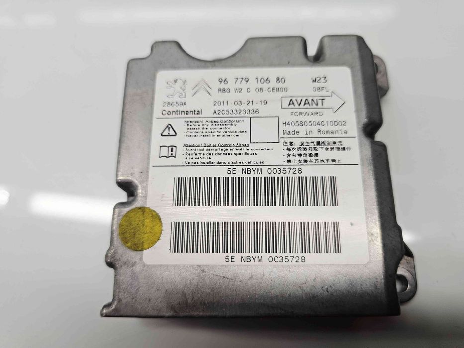 Calculator airbag Peugeot 508 [Fabr 2010-2018] 9677910680 2.0 HDI RHH