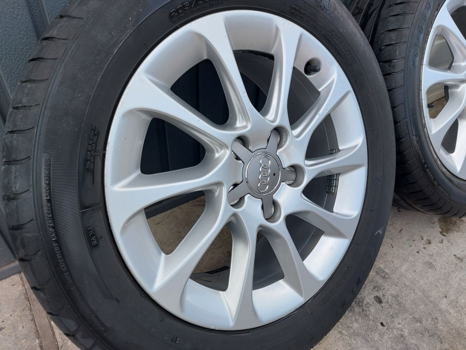 Set jante aliaj originale Audi A3 2012 - 2018 8V0601025BM R16 gaura centrare CB 57.1 mm 6.5 J ET 46