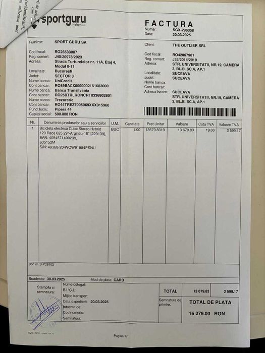 Bicicleta electrica Cube Stereo Hybrid 120 Race 625 29"