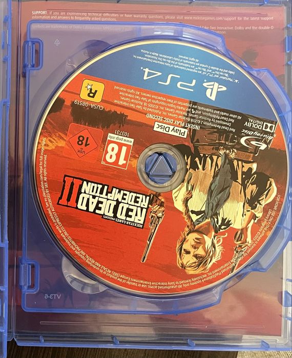 Диск red dead redemption 2 ps4 пс4