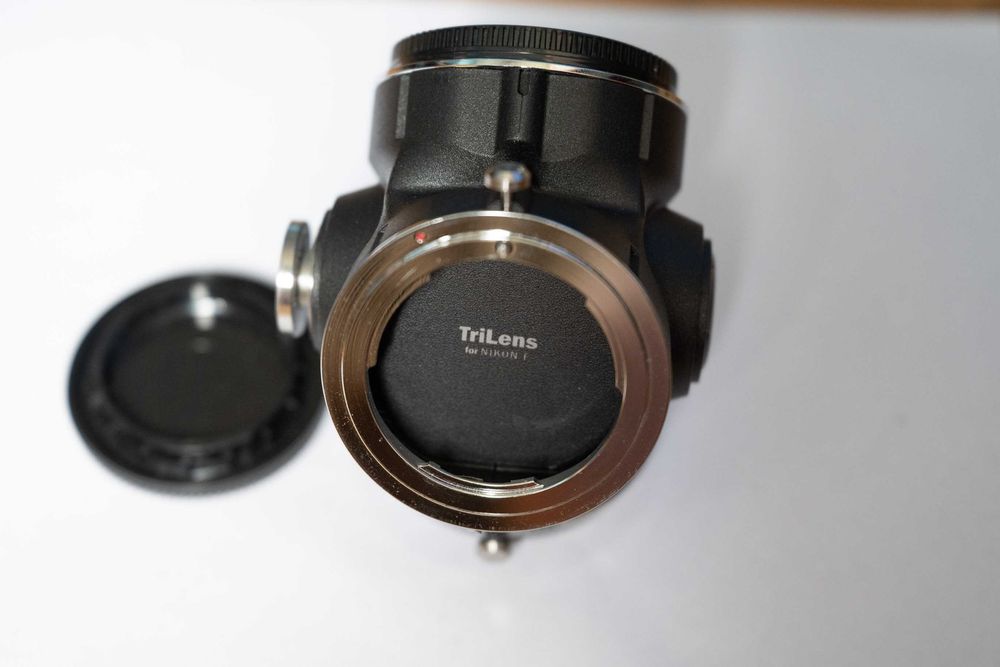 TriLens - Държач за 3 Nikon F обектива