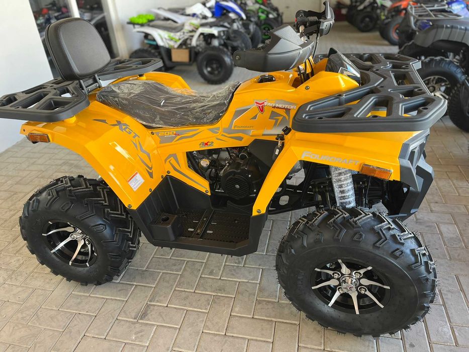 Atv 200cc Tao Shark Fourcraft 4T benzina 10" Galben