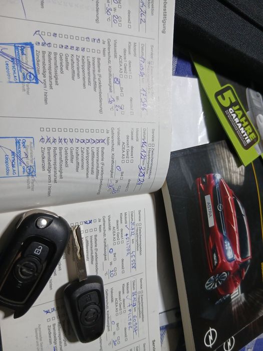Astra K An2018 1.0Benzina Euro6 Carte service