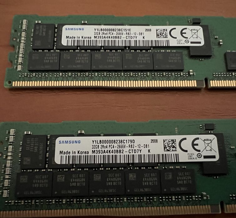 Kit Memorii DDR4 Samsung 64GB(2x32) 2666V ECC Registered Server/Workstation