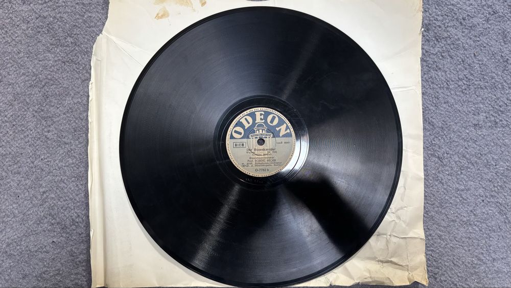 3 discuri shellac de 10”/ 12", gramofon, 78 rpm
