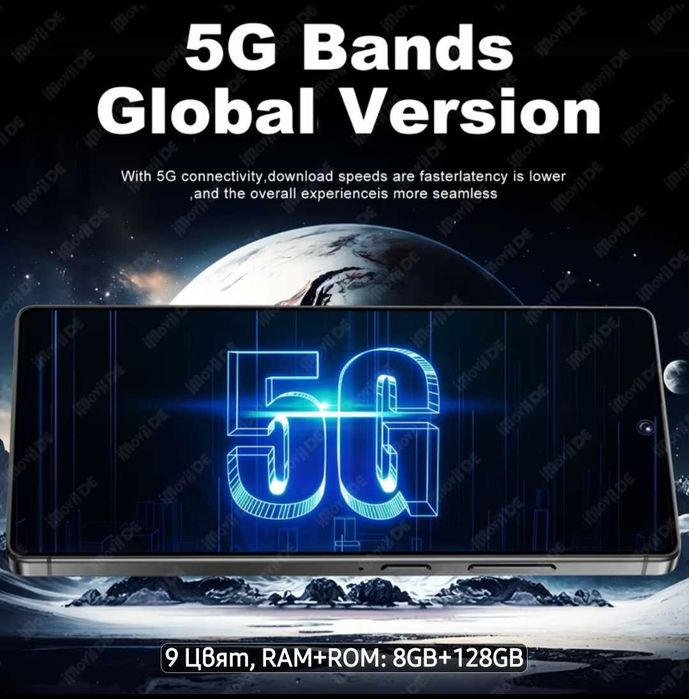 Продавам чисто нов телефон ,2026 модел,отклучен ,8+128  G,smart B,черен