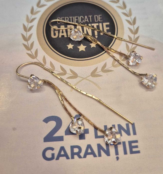 Cercei din aur (AG32 B13160.1-ag42) 2 ANI GARANTIE!