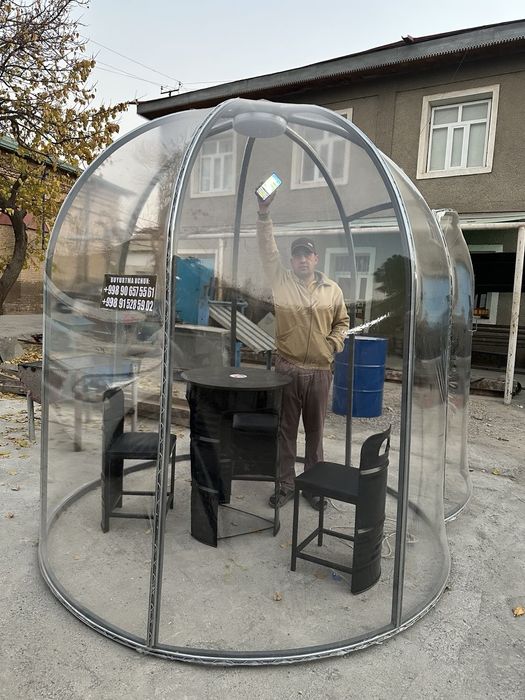 Капсула на заказ обшивка из жыткова прозрачного стекла