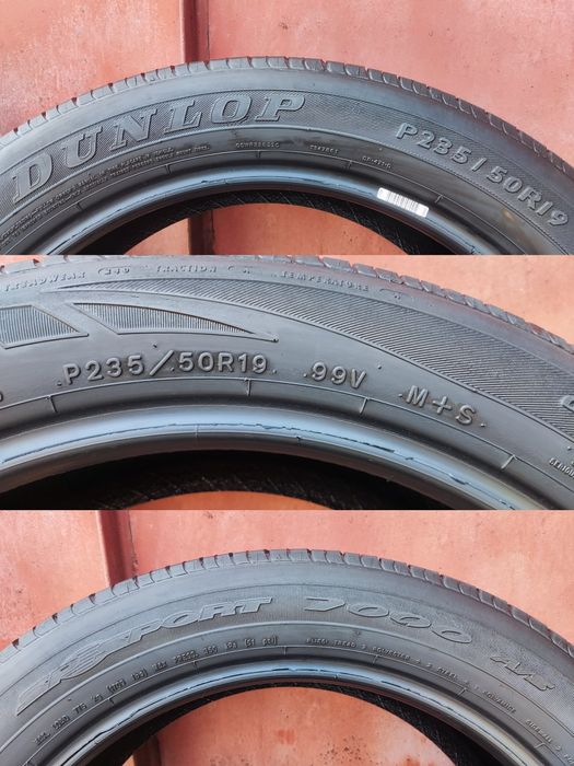 2бр. всесезонни гуми 235/50/19 Dunlop, All Season, M+S
dot22
7mm
Добро