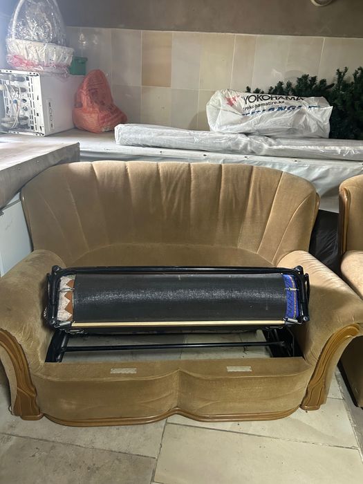 Диван раскладной с креслом