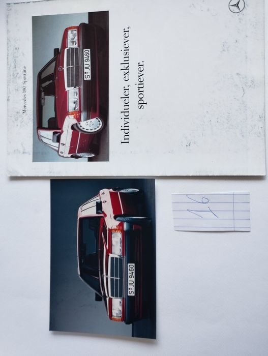 Оригинални ретро брошури за Мерцедес