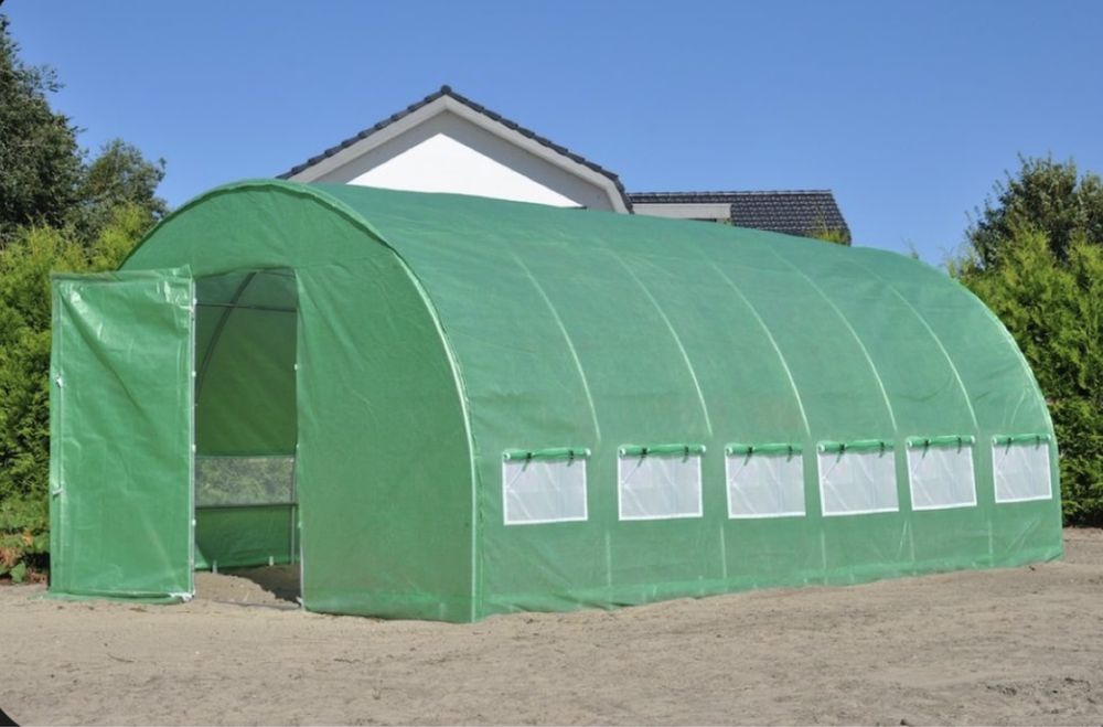 Сглобяема оранжерия - парник с 2 врати и UV защита  180-ГРАМА НА КВ.М.