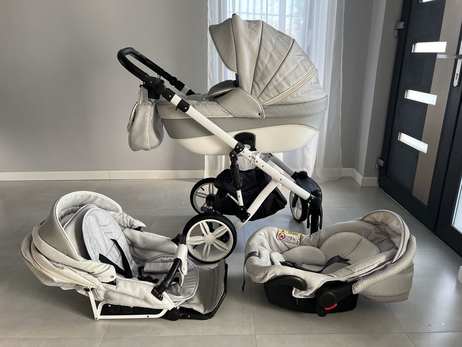 Carucior 3 in 1 Adamex Landou Carucior Sport Scaun Scoica Auto