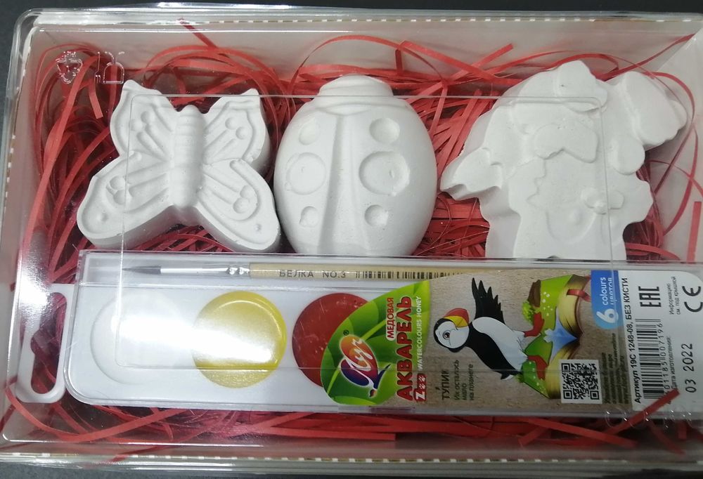 Наборы для творчества из гипса +мыло