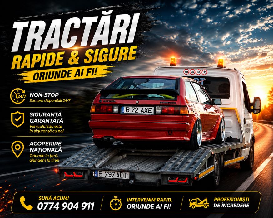 Tractari auto / Platforma  Auto / A1 A2 A3