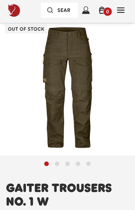 FJALLRAVEN pantaloni 38 damă GAITER munte TOP | transport GRATUIT‼️