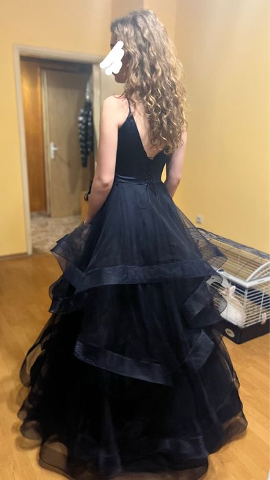 Бална рокля в тъмно син цвят,S размер