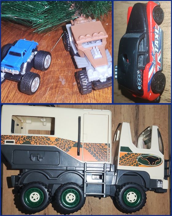 Игрушки фигурки фирменные киногероев, Человек паук. Машинки, грузовик