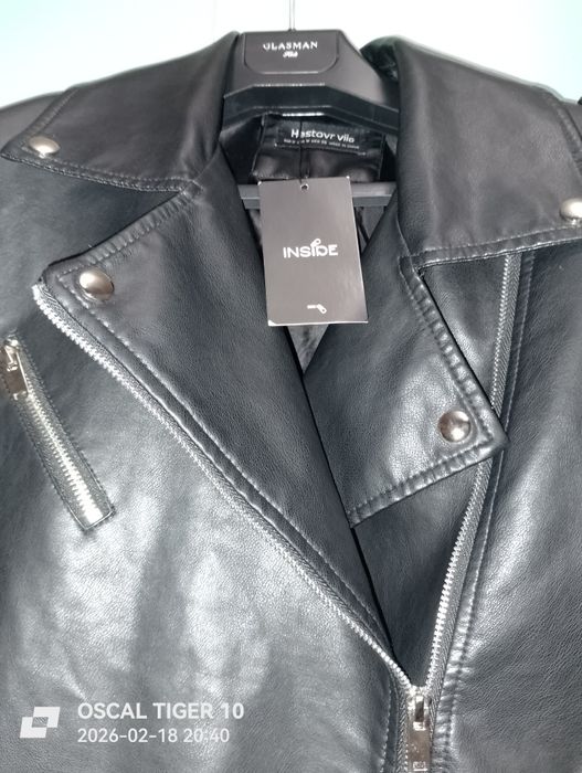 Косуха кожаная женская oversize