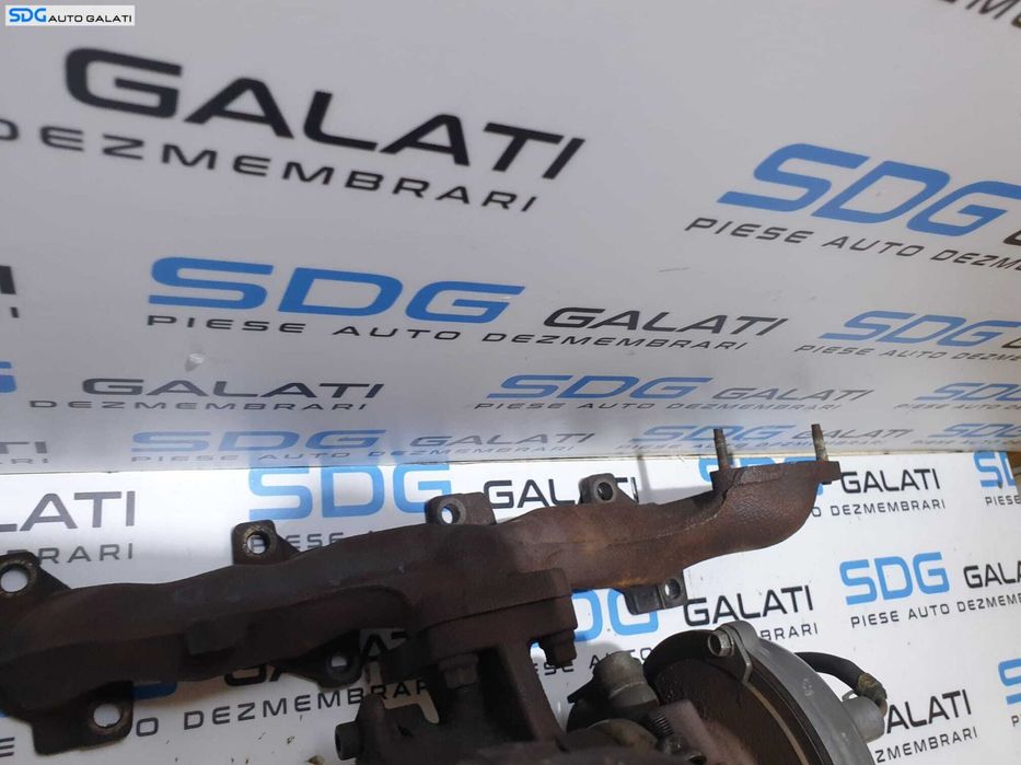 Turbo Turbina Turbosuflanta cu Galerie Evacuare Peugeot 406 2.0 HDI 1996 - 2004 Cod 9639563080 [B3807]