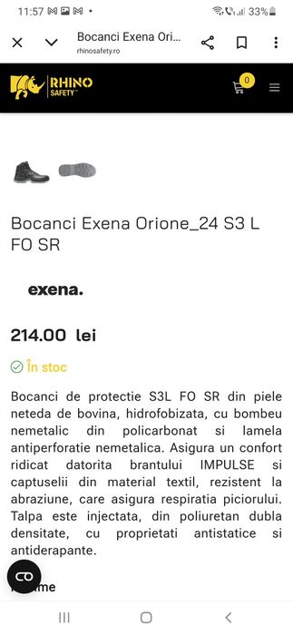 Bocanci  Noi marimea 48,preț 120 lei.