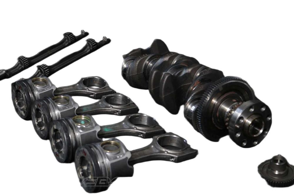 B47D20B 500км BMW Двигател к-т Цилиндрова глава Вал клапани 320d 520d