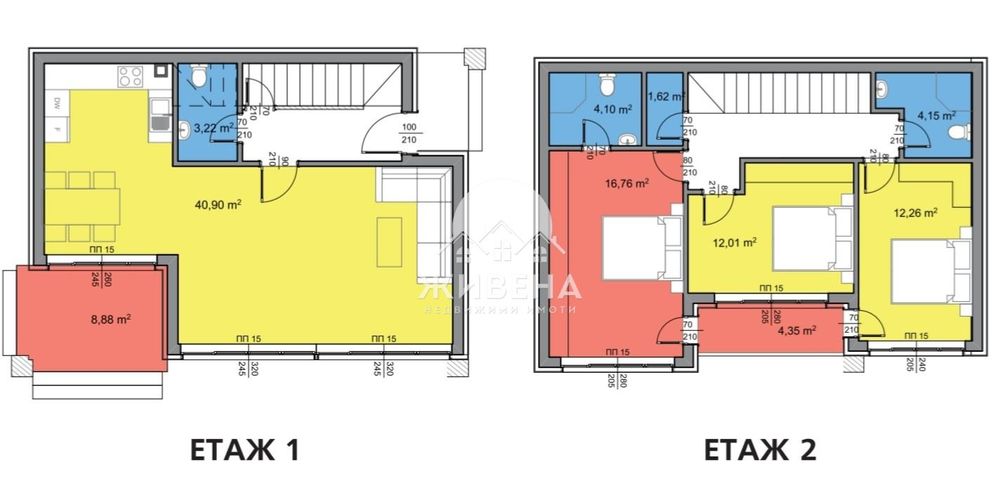 Нова триетажна къща, м-т Акчелар, РЗП: 240 кв.м, двор: 520 кв.м