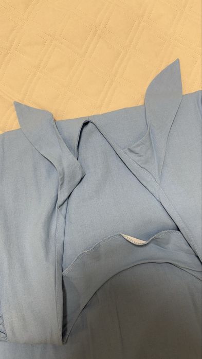 Продам голубое платье в пол