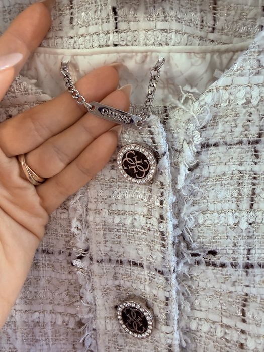 Стилно пепитено сако Guess