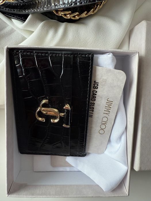 Оригинални чанта и картхолдър на Jimmy Choo