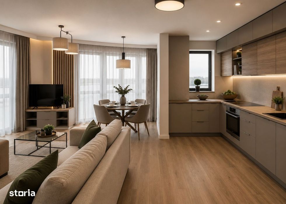 Apartament 3 camere -gradina -Lebada Lake Residence