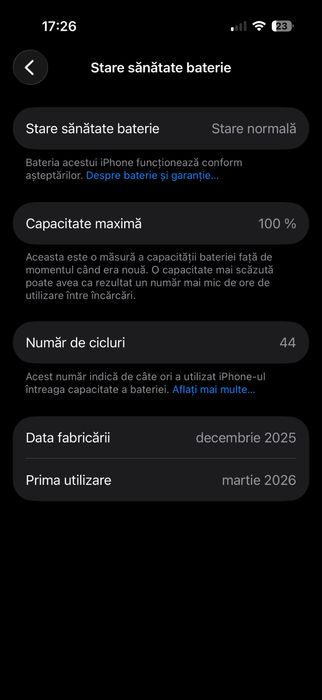 Iphone 17 Pro, procent 100%