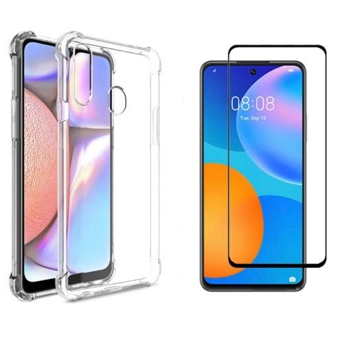 Husa TPU Anti Soc si Folie Sticla 12D Samsung A32/A33/A34/A24/A25/A26