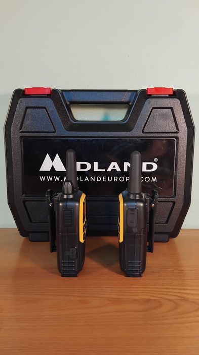 Statie radio PMR/LPD portabila Midland XT70 Adventure, 2 buc/set, Galben