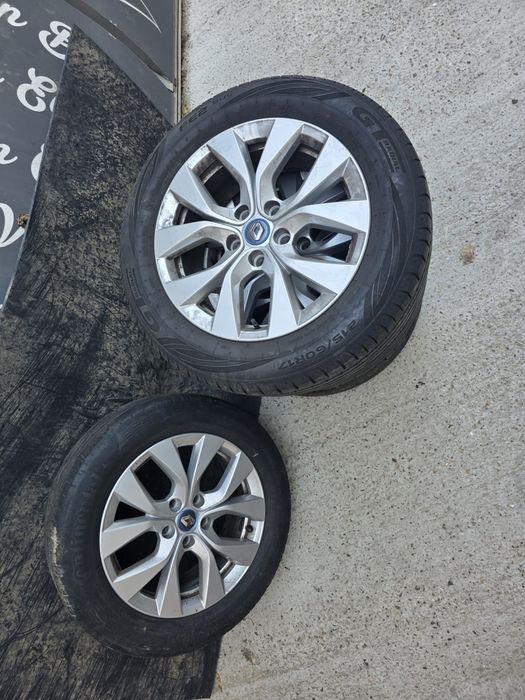 Vând set jante originale Renault + 4 anvelope Continental 215/60 R17 H