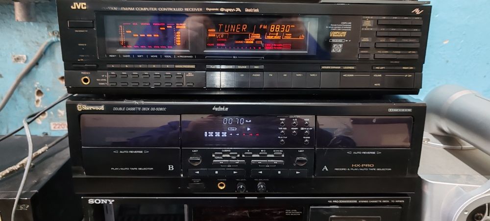 Casetofoane deck Grindina,Sherwood și amplificator JVC