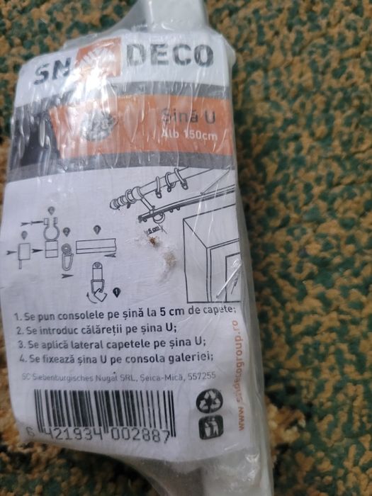 Galerie cu accesori 140 cm