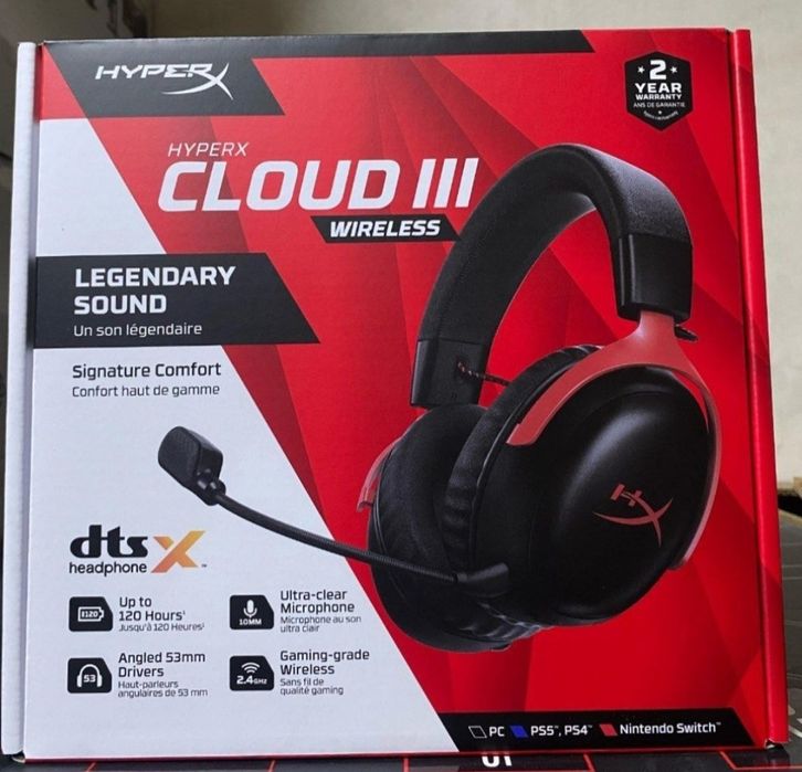 Hyperx Cloud 3 Wireless Беспроводные Наушники/Гарнитура