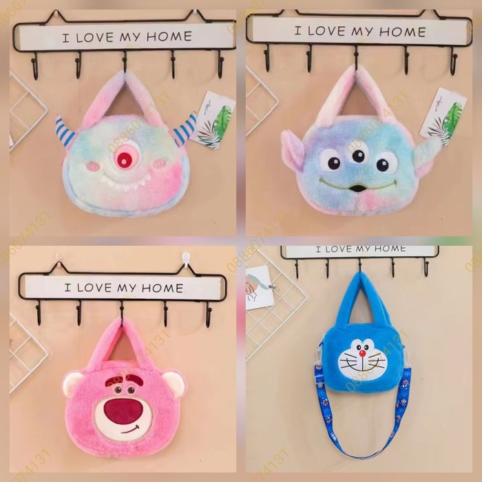 Плюшена играчка Чанта Плюшена раница Стич , Hello Kitty, Мечо Пух и др