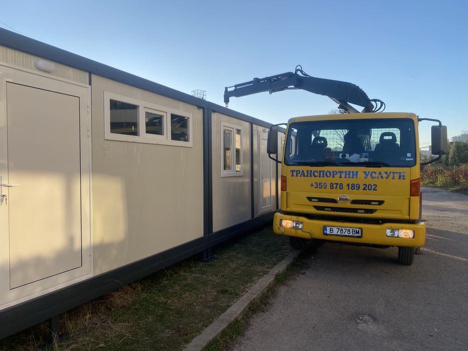 Транспортни услугу . Самосвал с кран